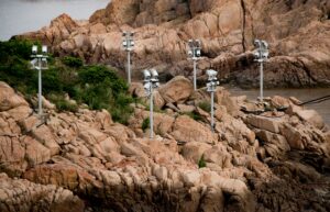 Rocky shore monitoring camera